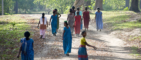 Women at the community forests, Nepal
© Simon de Trey-White / WWF-UK rel=